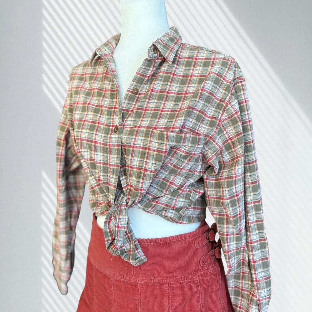 Vintage woolrich plaid button up shirt